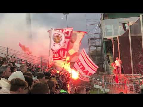 VfB Lübeck - Mainz05 - Ultras Pyro auf beiden Seiten
