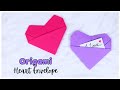 DIY Origami Heart Envelope Tutorial Handmade Valentine S Day Craft
