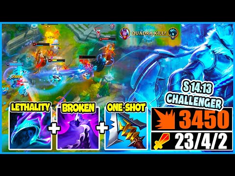 VARUS ADC S14.13 BUT I BUILD FULL LETHALITY THAT MAKE ONE SHOT FROM ACROSS THE LANE WITH KILL-SHOT