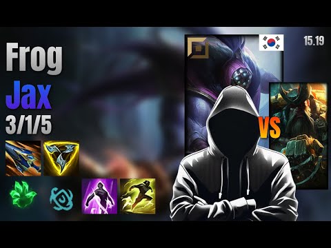 Frog Top Jax vs Gangplank lol KR solo rank Full Game 15.19 | 프로그 잭스 vs 갱플랭크