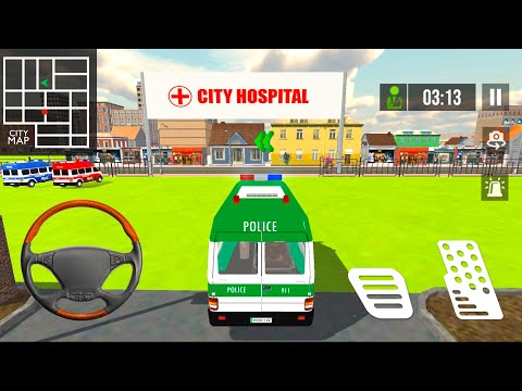 Police Ambulance Van Driving - 911 Rescue Emergency Simulator #9 - Android Gameplay