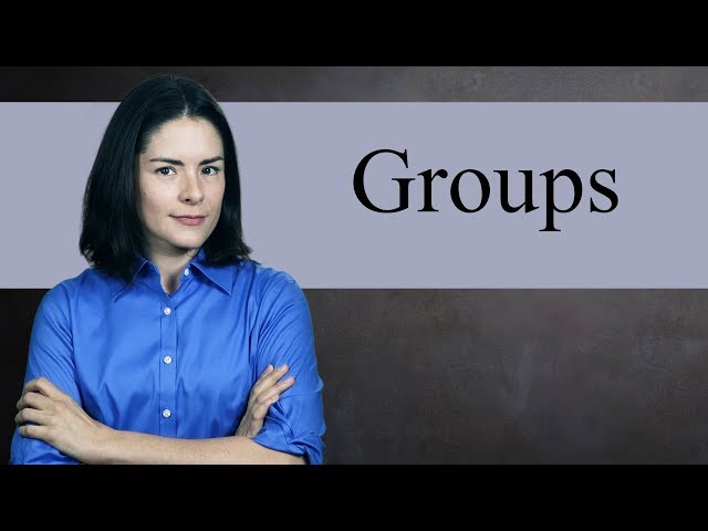 İngilizce'de group Video Telaffuz