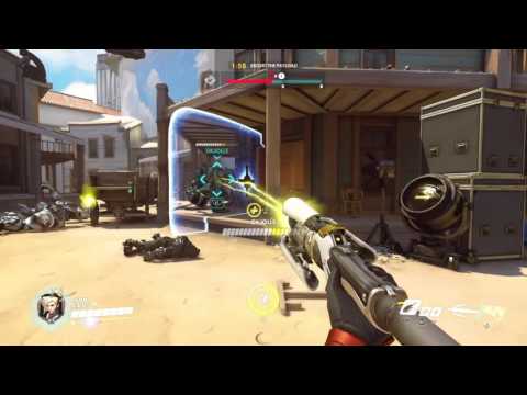 PS4 Overwatch beta (Mercy Gameplay)