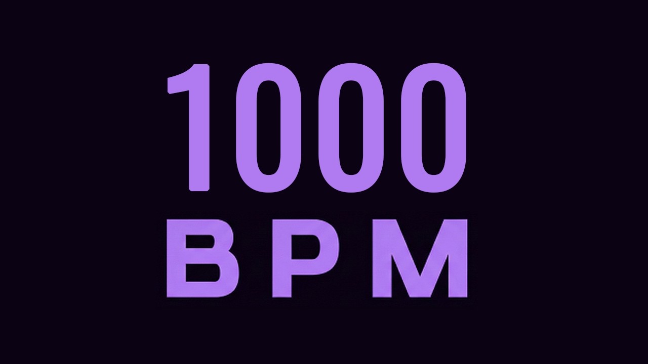 1000 BPM Metronome for Drums, Guitar & Percussion | Ultra Clear