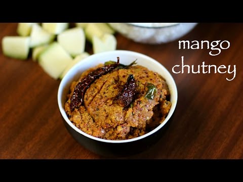 mango chutney recipe | green mango chutney | mango chutney sauce