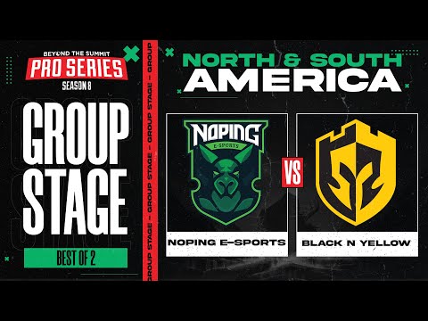 NoPing vs Black N Yellow Game 1 - BTS Pro Series 8 AM: Group Stage w/ rkryptic & neph