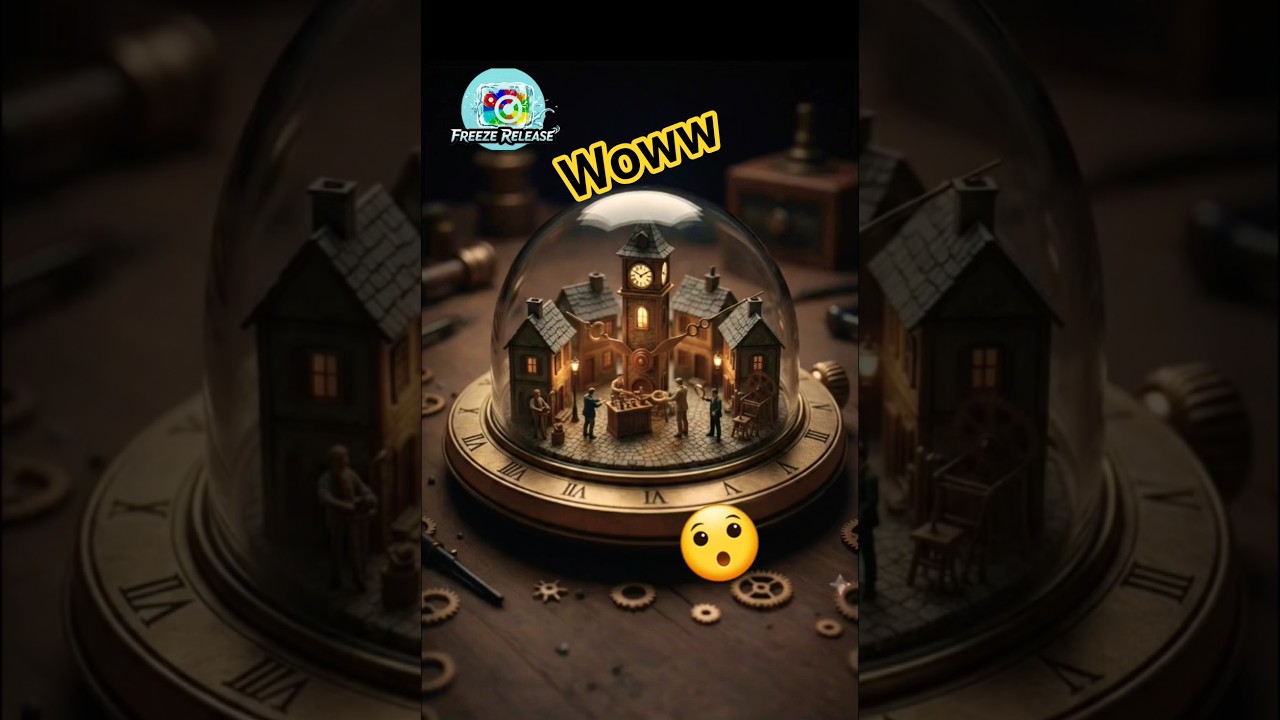 The Village That Lives Inside a Watch ⏳ | A Steampunk Short #short #trendingvideo
