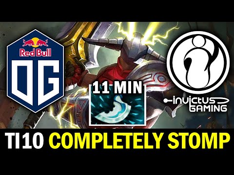 OG vs IG on TI10 — Fast Blink Dagger SVEN, 100% Stomp