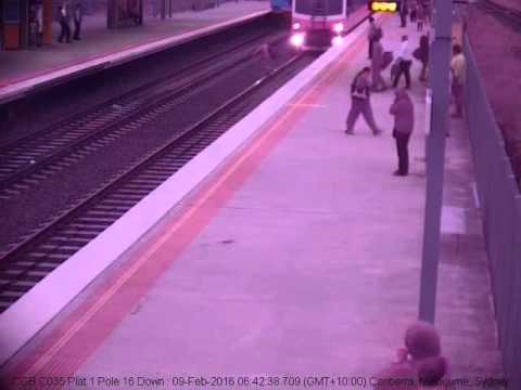 V/Line train near collision with passenger - February 2016