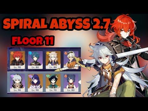SPIRAL ABYSS 2.7 FLOOR 11 | DILUC & RAZOR | GENSHIN IMPACT
