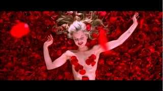 Scene from film &quot; American Beauty&quot; 720p HD  -- Falling Rose Petals