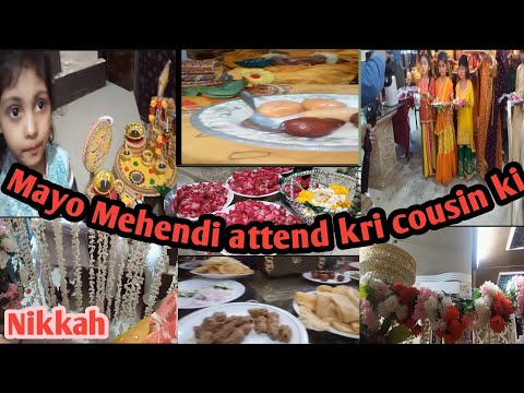 Mehendi Mayo  Nikkah attend kia cousin ka| nabiha ne kia pareshan #shortvideo #shadi