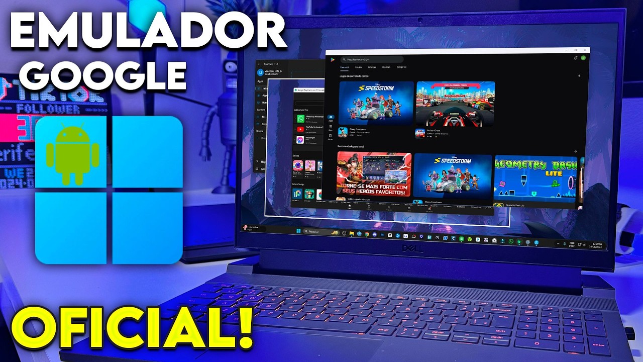 Tchau BlueStacks! Google Liberou seu Emulador estável Pra usar com Windows