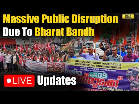 Bharat Bandh Live: Bharat Bandh Cripples Public Life | Bharat Bandh July 9 | Bharat bandh Today Live