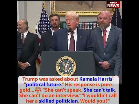 Q: Why not tariffs 1st term? TRUMP: BC I was fighting lunatics like YOU! Kamala' political future