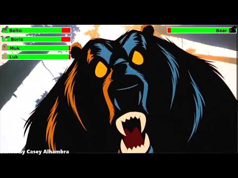 Balto (1995) Bear Attack with healthbars