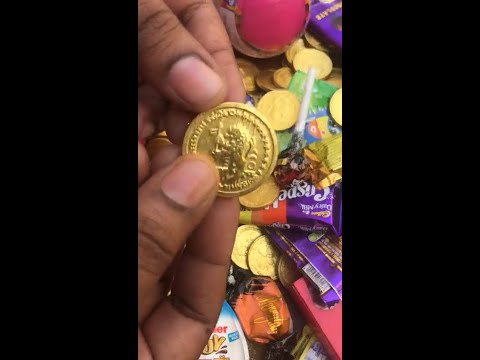 Gold coin chocolate | Coin shape Collection | Chocolate collections | Candy Collections | #shorts