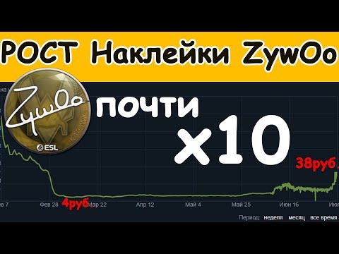 Наклейка "ZywOo" Катовице 2019 выросла в десять раз!!! (ИНВЕСТИЦИИ В КСГО КАТОВИЦЕ 2019)