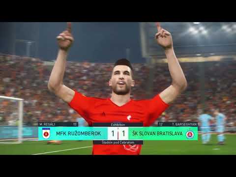 PRO EVOLUTION SOCCER  Fortuna Liga: MFK Ružomberok - ŠK Slovan Bratislava