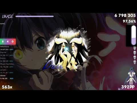 [280BPM] Ukase | Black Raison d'etre - INSIDE IDENTITY [Insane] 2nd +HDDT FC 98.11% {#2 587pp}- osu!