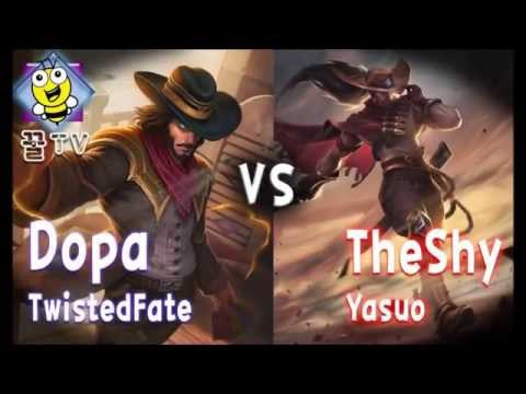 MOBA TheShy Yasuo vs Dopa TwistedFate Highlights LEague of legends