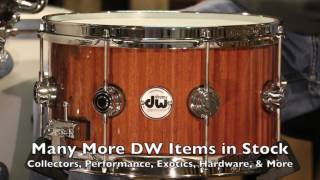 Video thumbnail for DW Collectors Maple/Mahogany Snare Drum, 7x13 by The Drum Shop - Portland, Maine