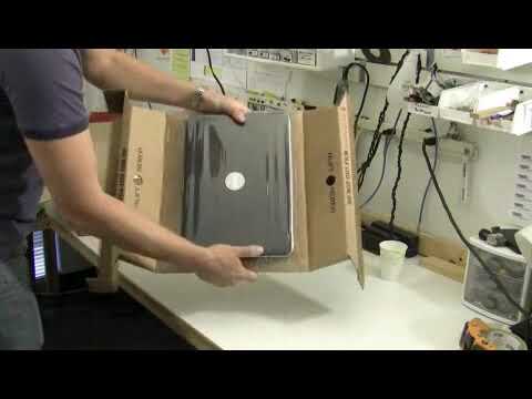 Part of a video titled How to Package & Ship a Laptop PC - YouTube