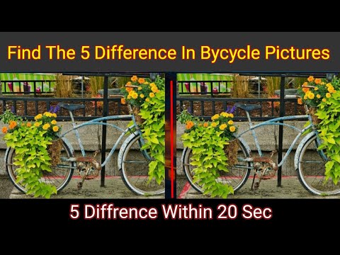 How Good Is Your Vision? Find The 5 Differences In These Bicycle Pictures And Prove It!