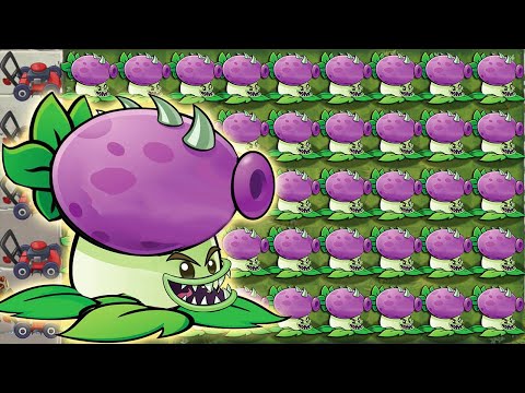 PVZ2 Team Plants Power-Up! vs Gargantuar: FUME-CHOMPER | Plants vs Zombies 2 Mod