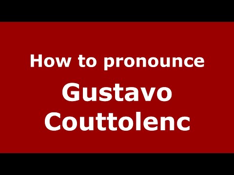How to pronounce Gustavo Couttolenc (Mexico/Mexican Spanish) - PronounceNames.com