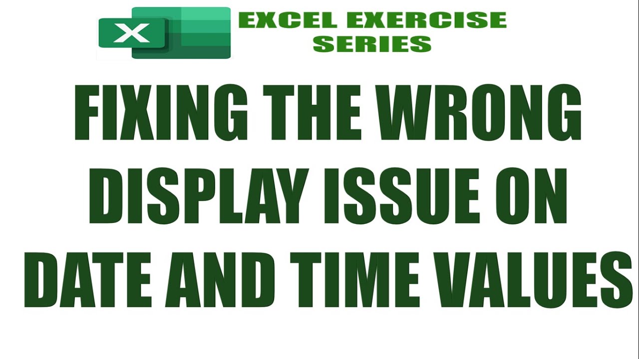 Watch video Fixing the Wrong Display Issue on Date and Time Values | Excel Tips and Tricks | Filipino Tagalog Now Fixing the Wrong Display Issue on Date and Time Values | Excel Tips and Tricks | Filipino Tagalog