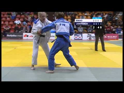 Kati Kakko - Tea Laakkonen 52 kg:n sarjan loppuottelussa judon SM-kilpailussa 2013