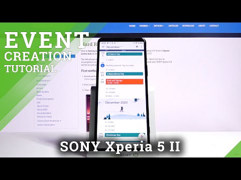 Sony Xperia 5 II   Add event to calendar