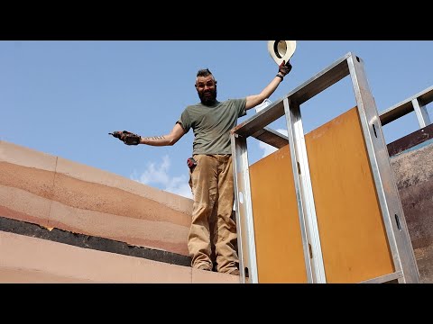 Framing for a Rammed Earth Corner - Vlog 52