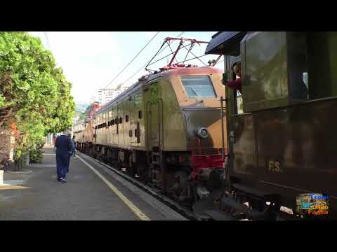 Treno storico Mastodonte dei Giovi 2017 con doppia E-428