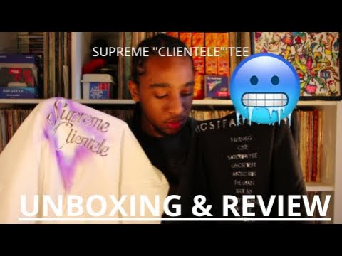 UNBOXING & REVIEW | SUPREME ''CLIENTELE'' TEE | ICE COLD BABEEE 🥶