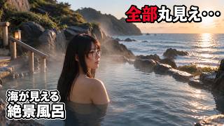 【温泉女子】丸見え？快感を求めて･･温泉旅行Vlog |
