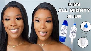 *NEW* KISS ALL MIGHTY BOND LACE GLUE REVIEW| SANNY BEAUTY
