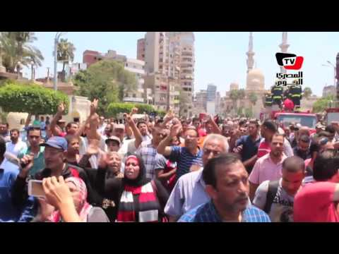 مسيرة مناهضة ضد الإخوان عقب تشيع شهداء رفح بالدقهلية 