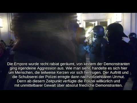 #le0611 Leizpig, 6. November 17.30Uhr 1. Polizeikessel und Flucht durchs Parkhaus