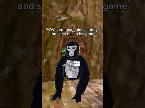 POV: When Lemming joins a Gorilla Tag lobby and sees this… | #gorillatag #vr #gtag #shorts