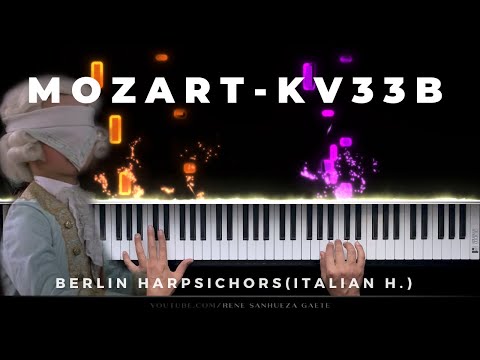 Mozart KV 33b | Klavierstück in F Major whit Berlin Harpsichords (Italian H.)