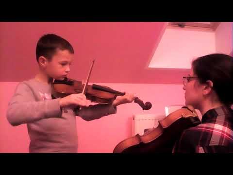 Lekcja gry na skrzypcach