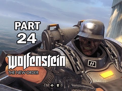 Wolfenstein: The New Order Walkthrough Part 24 - Heli Support (PS4 Gameplay Commentary)