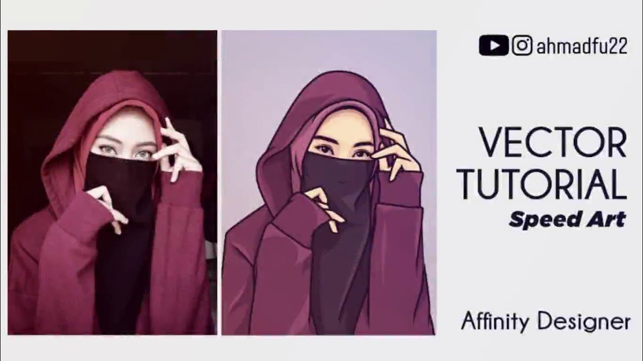 Hijab Vector Tutorial | Speed Art | Affinity Designer