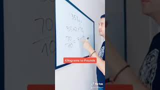 Kg to Lbs. Mental math approximation ✍️🔢🧮💥
