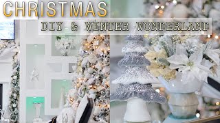 GLAMOROUS LIVING ROOM DECOR IDEAS || EASY DIY CHRISTMAS DECOR with @ATouchofGlam & @NoraGsNook