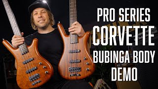 Video thumbnail for Unleashing the Mighty Bubinga Bass! Warwick ProSeries Corvette 4- & 5-String Demo | w. Kade Turner by Framus & Warwick