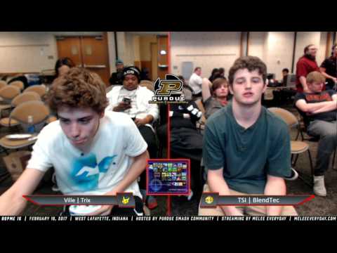 BOPME 16 - Trix (Pikachu) vs. TSI | Blendtec (Peach) - SSBM - RR Pools
