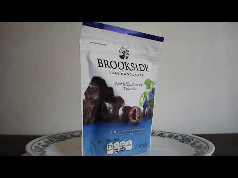 UNWRAPPING BROOKSIDE DARK CHOCOLATE ACAI AND BLUEBERRY